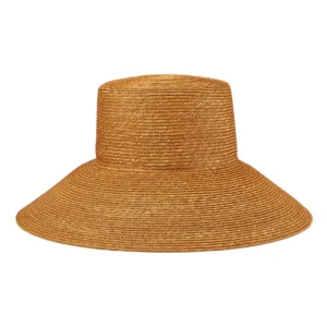 Rebekahdallas Gold Straw Braid Fedora Hat